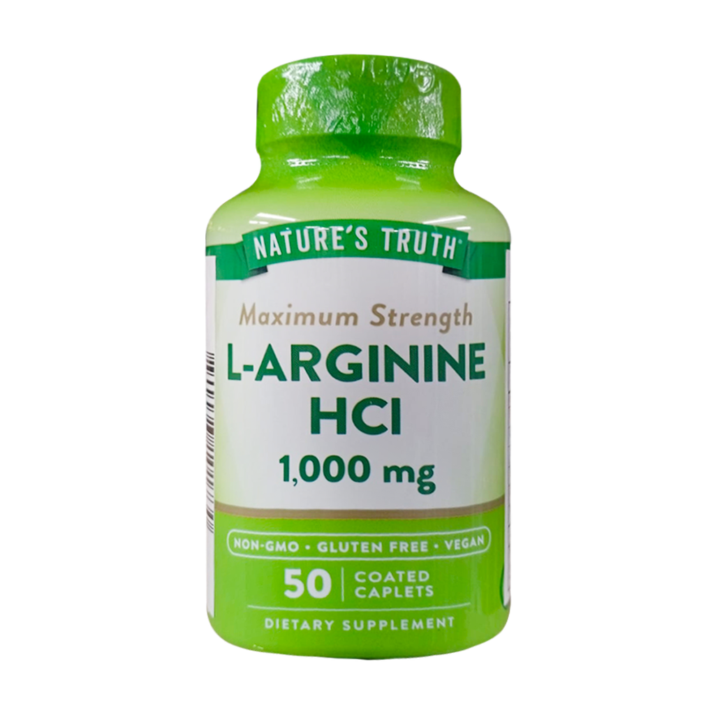 L-ARGININE HCL 1000MG TABLETAS X50 NATURES TRUTH