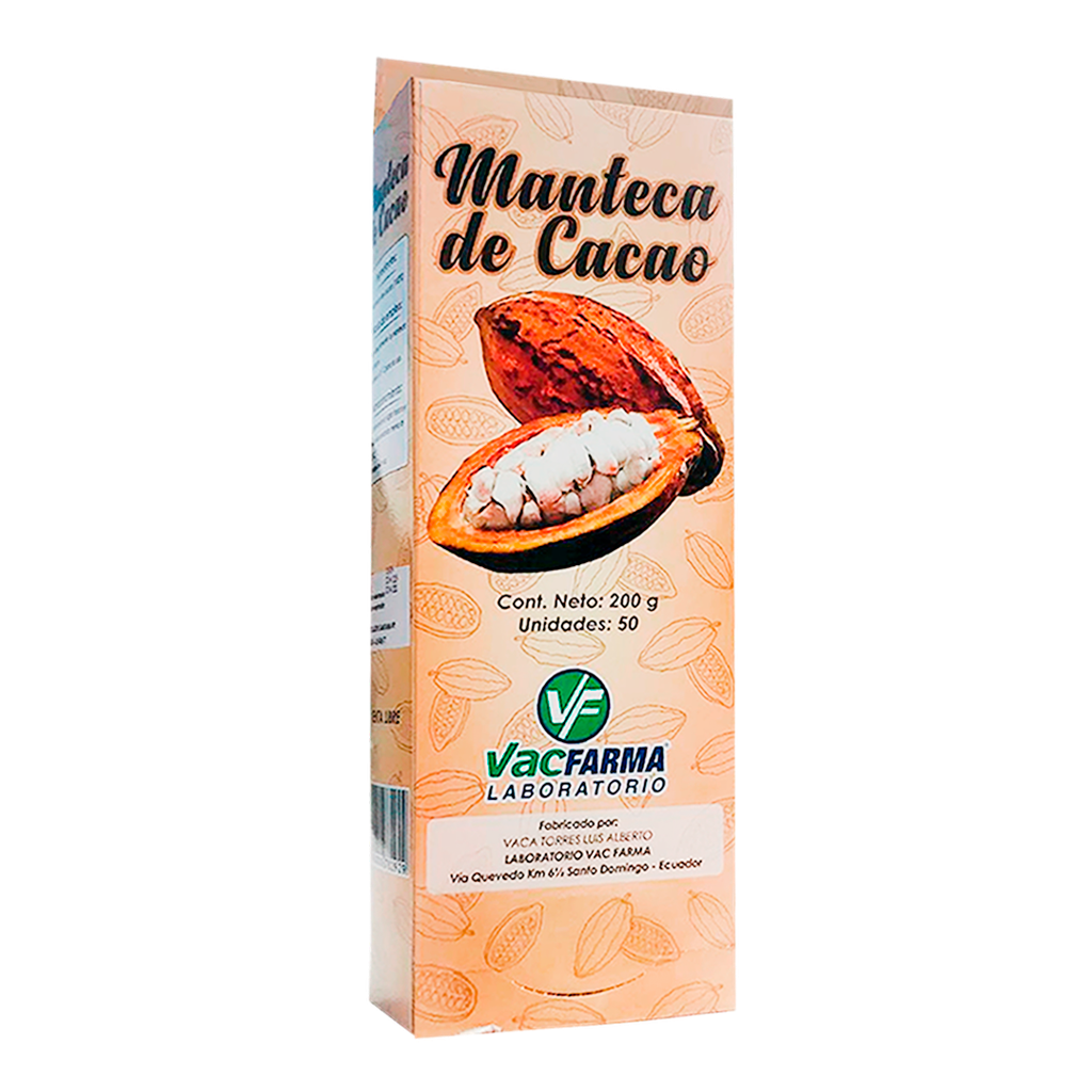 MANTECA DE CACAO 4GR X50 SOBRES VACFARMA