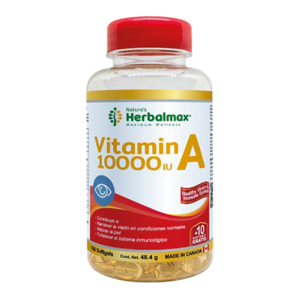 VITAMIN A 10000 IU SOFTGELS X100 NATURES HERBALMAX