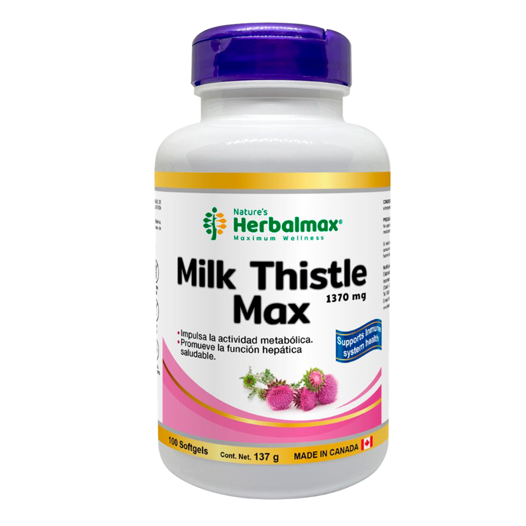 MILK THSTLE MAX 1370MG SOFTGELS X100 NATURES HERBALMAX
