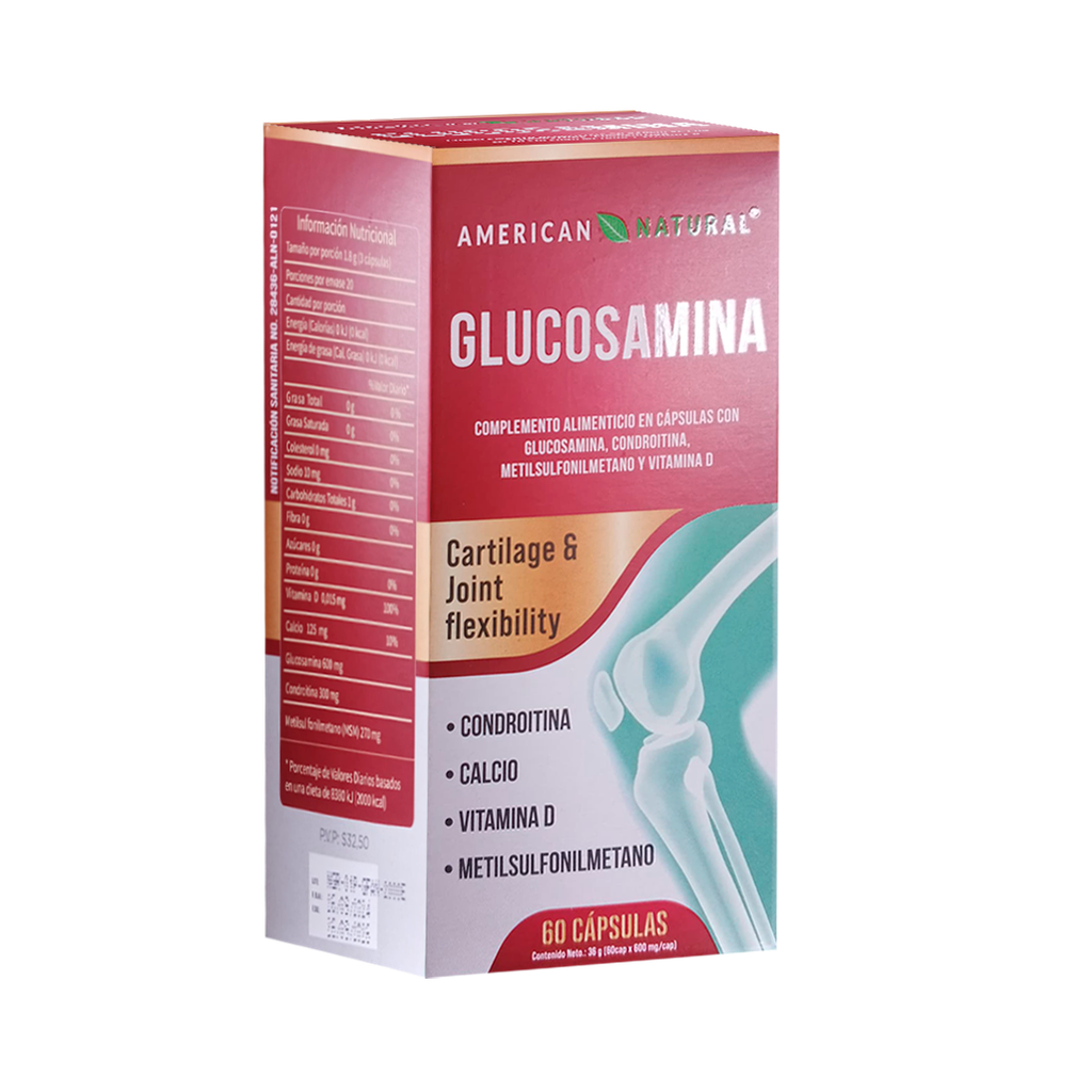 GLUCOSAMINA 36G CAPSULAS X60 AMERICAN NATURAL