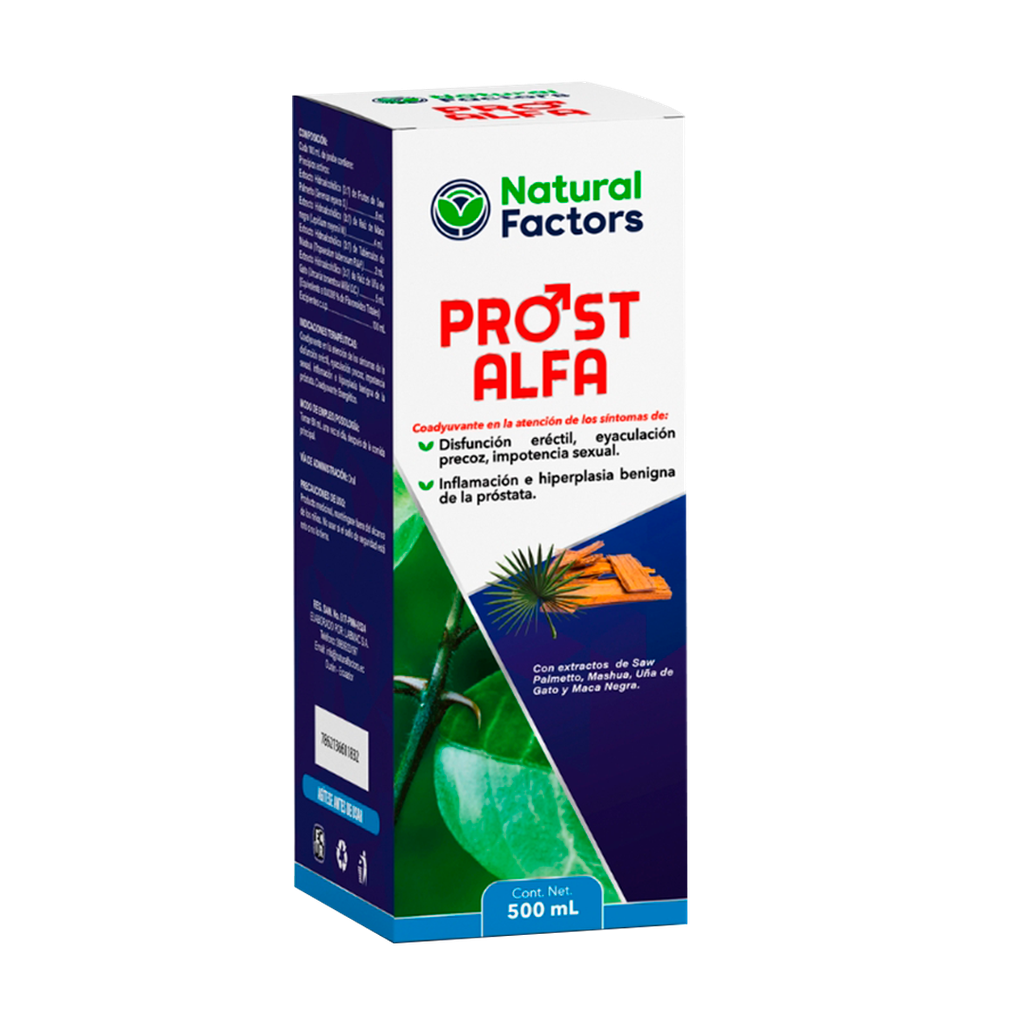 PROST ALFA SOLUCION ORAL 500ML NATURAL FACTORS