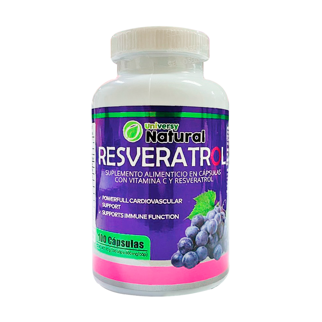 RESVERATROL CAPSULAS X100 UNIVERSY NATURAL