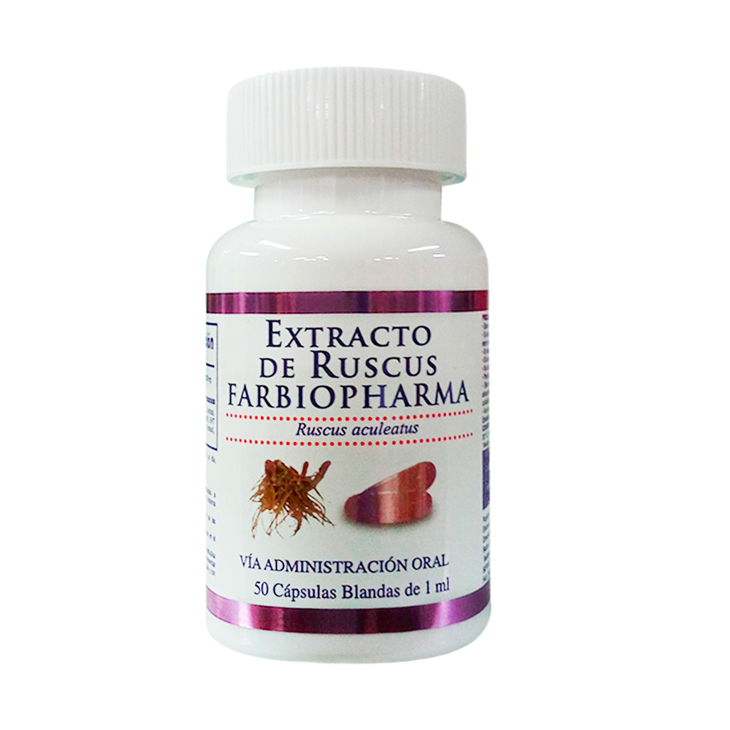 EXTRACTO DE RUSCUS CAPSULAS BLANDAS X50 FARBIOPHARMA