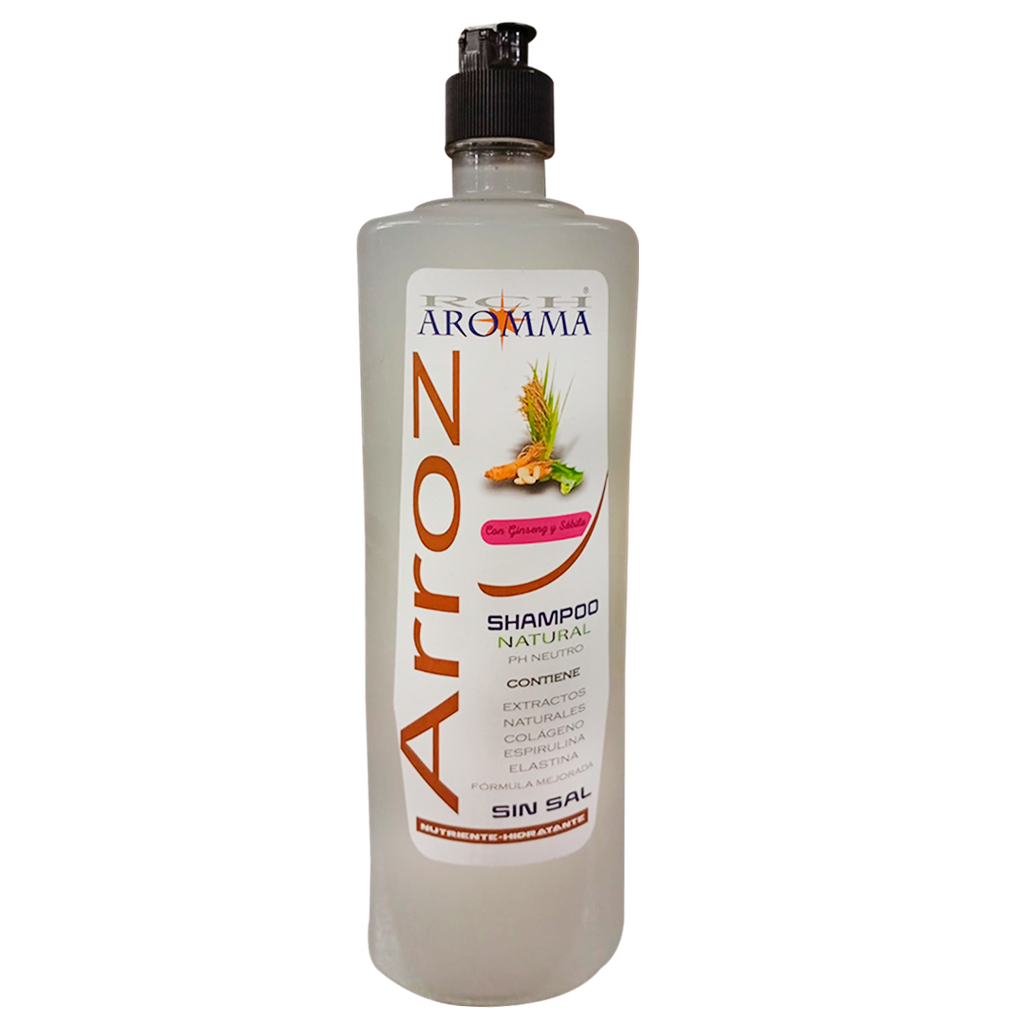 ARROZ SHAMPOO NATURAL 750ML AROMMA