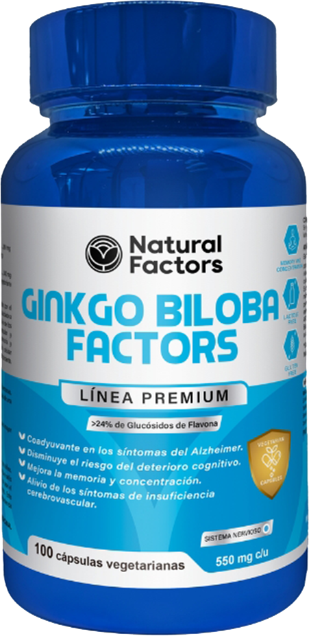 GINKGO BILOBA FACTORS CAPSULAS X100 NATURAL FACTORS