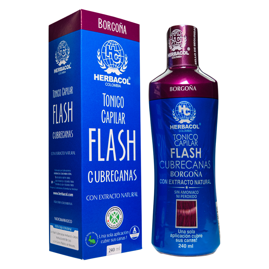 FLASH CUBRECANAS BORGOÑA TONICO 240ML HERBACOL