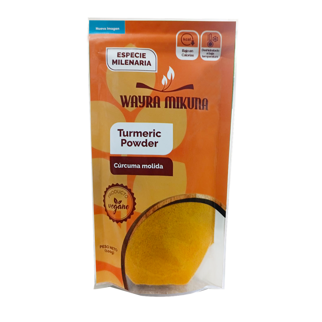TURMERIC POWDER CURCUMA MOLIDA 100G WAYRA MIKUNA