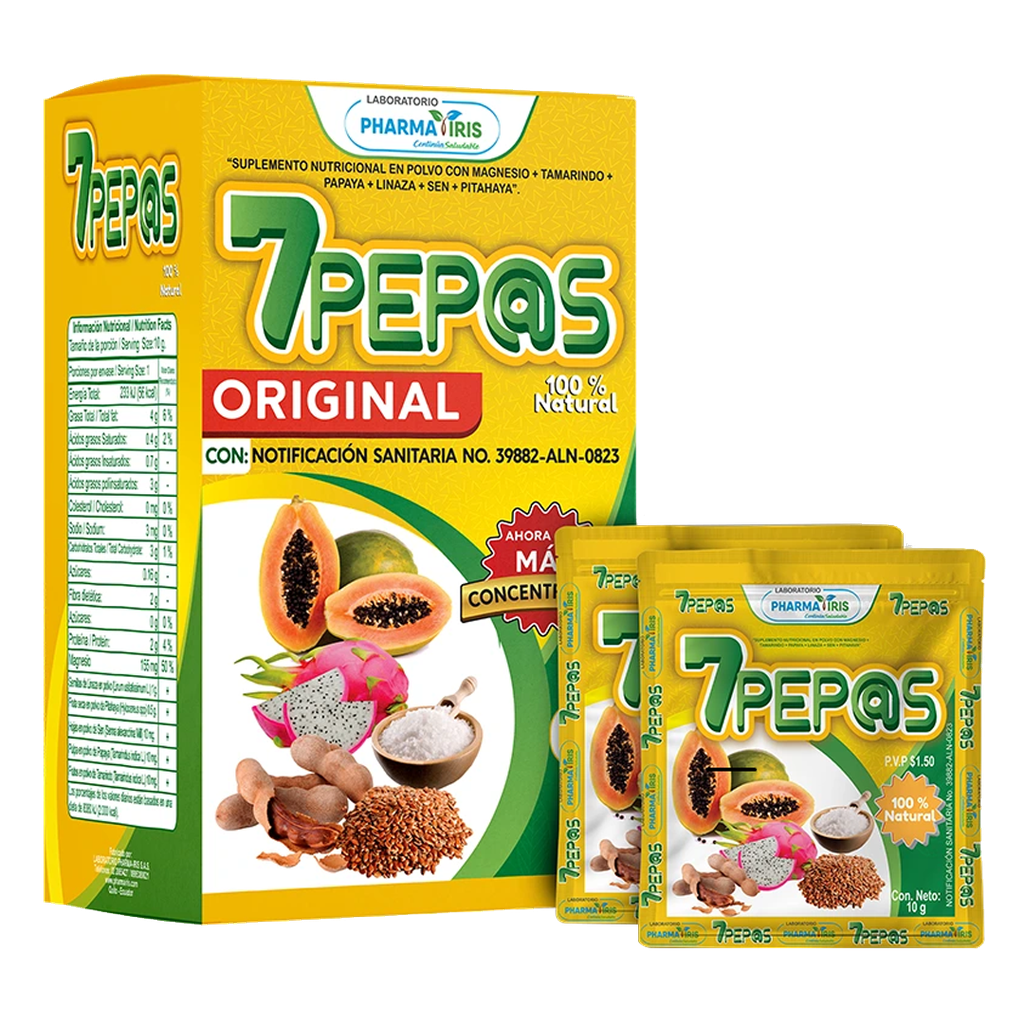 7 PEPAS LAXANTE NATURAL POLVO X36 SOBRES 10G PHARMA IRIS