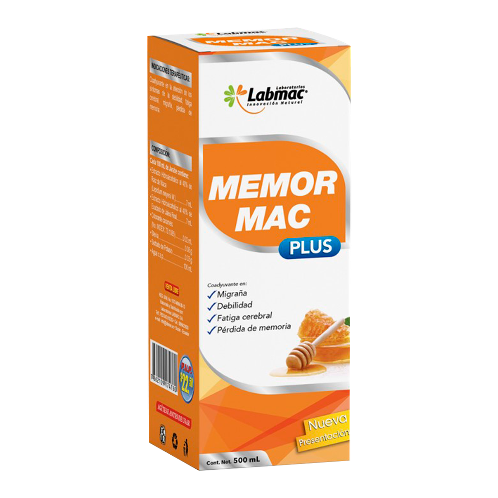 MEMORMAC PLUS B12 JBE 500ML LABMAC