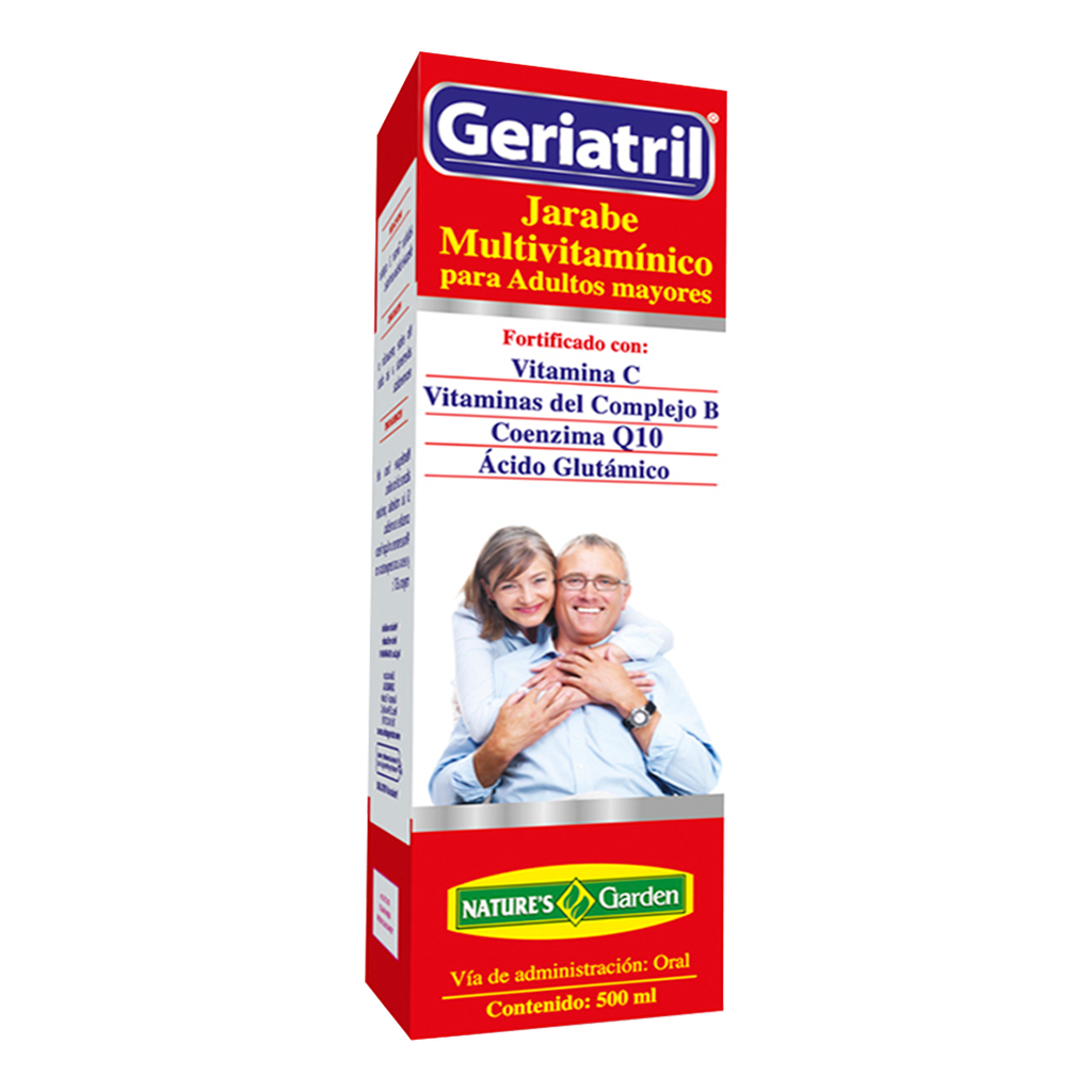 GERIATRIL TONICO MULTIVITAMINICO JARABE DE 500 ML DE NATURES GARDEN