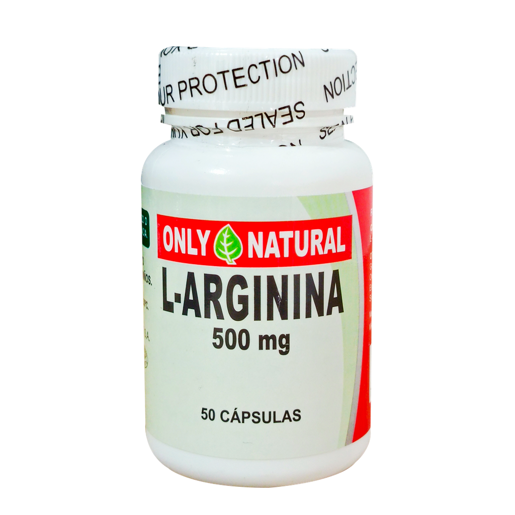 L- ARGININA CAPSULAS X50 500MG ONLY NATURAL