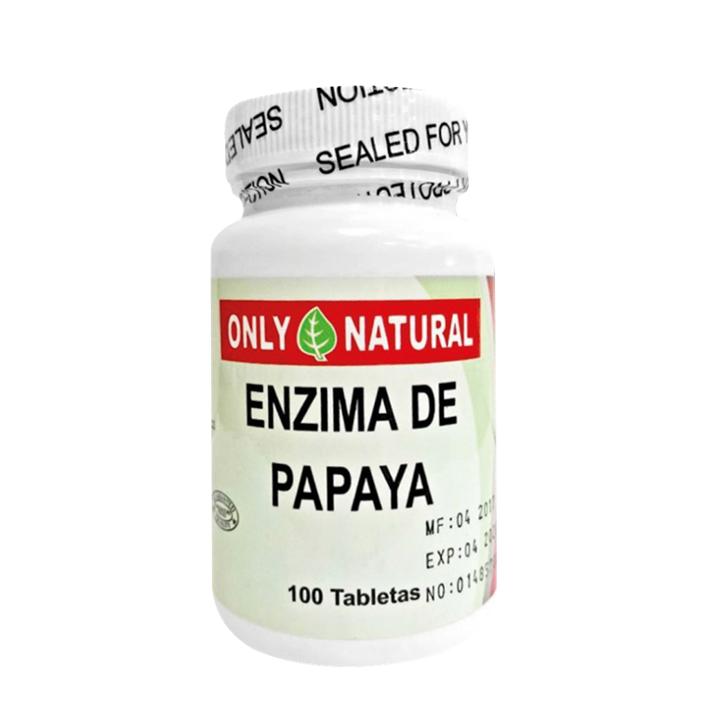 ENZIMA DE PAPAYA TABLETAS X100 ONLYNAT