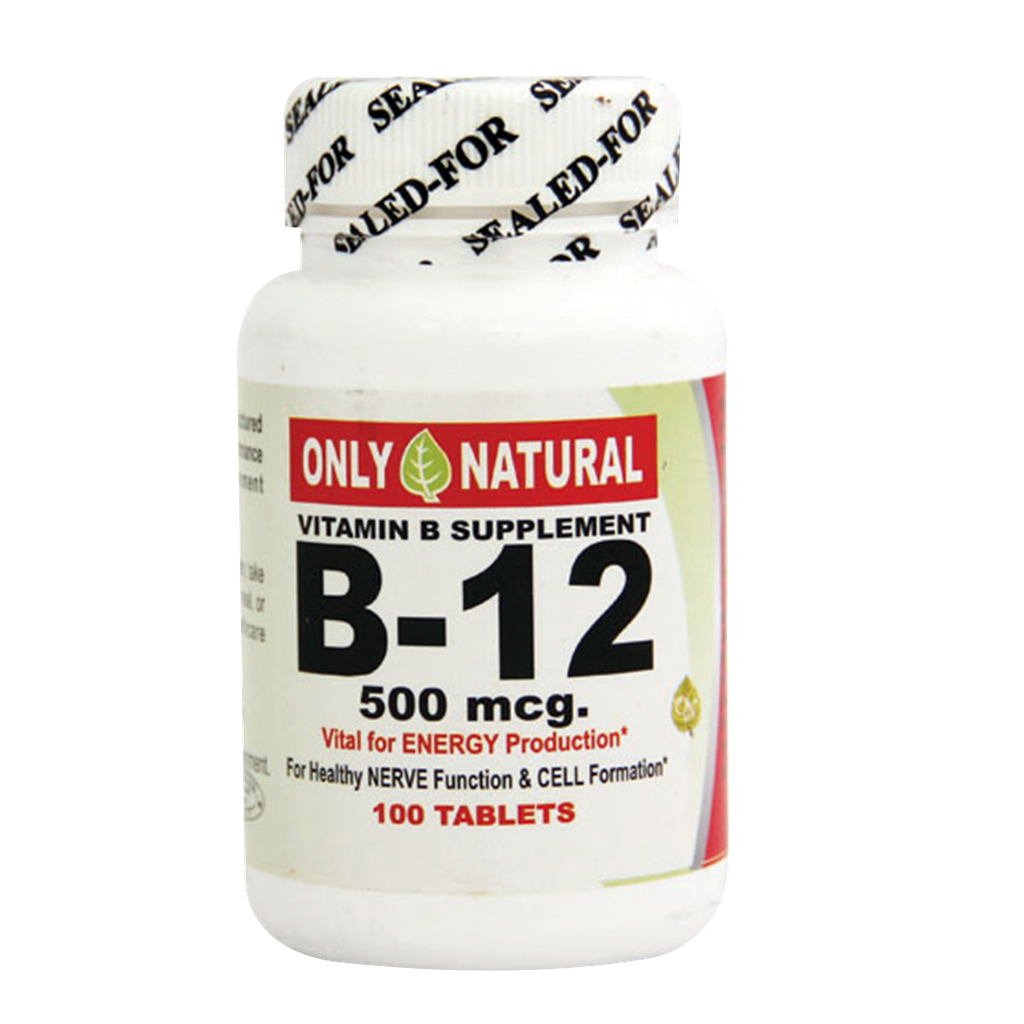 B-12 500MCG TABLETAS X100 ONLY NATURAL
