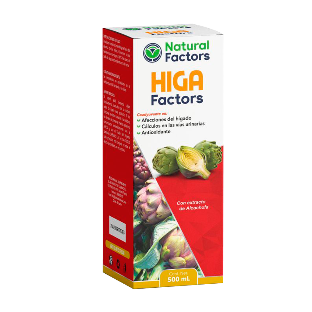HIGA FACTORS SOLUCION ORAL 500ML NATURAL FACTORS