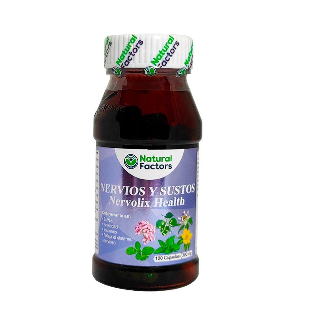 NERVIOS Y SUSTOS NERVOLIX HEALTH CAPSULAS X100 NATURAL FACTORS
