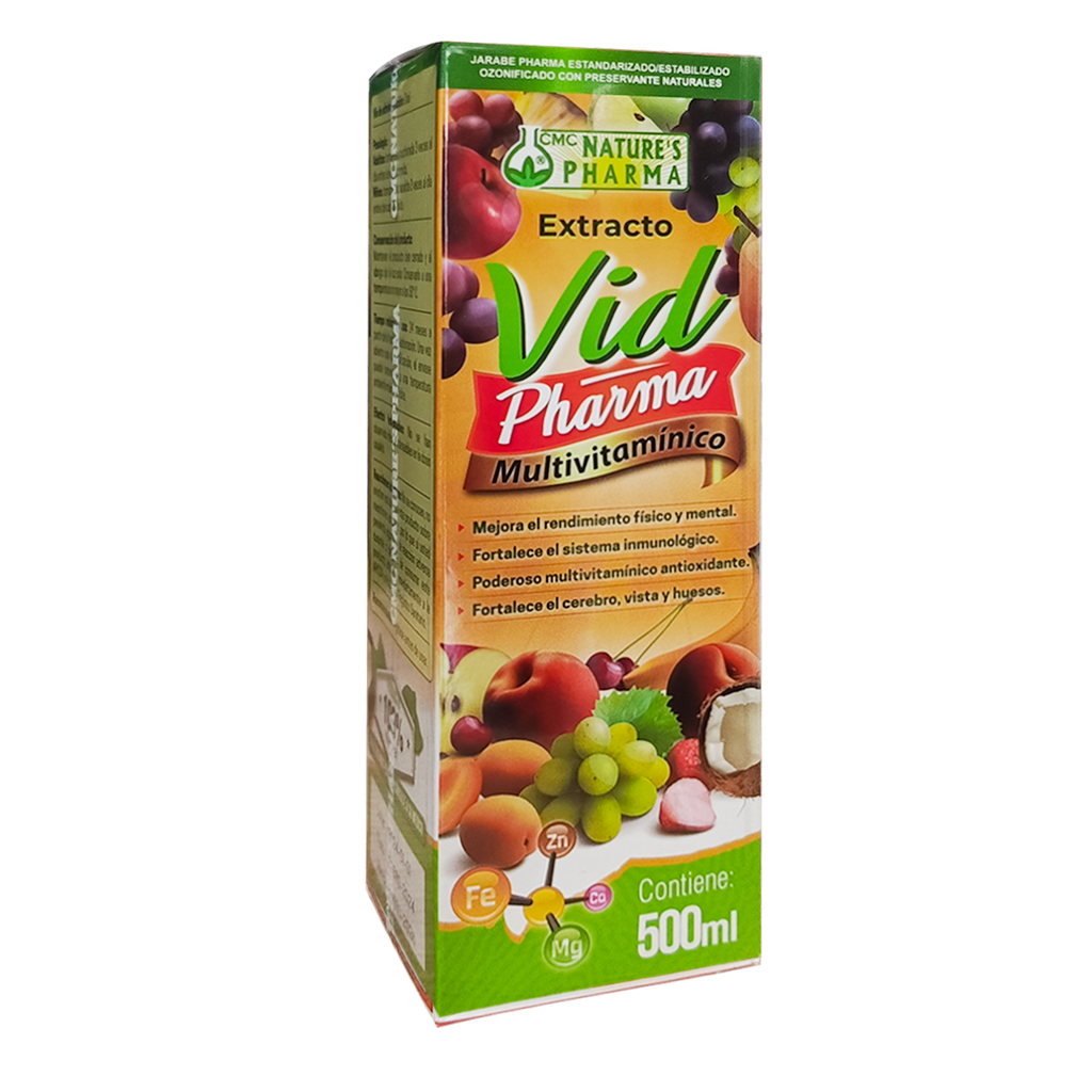 EXTRACTO VID PHARMA JARABE 500 ML NATURES PHARMA
