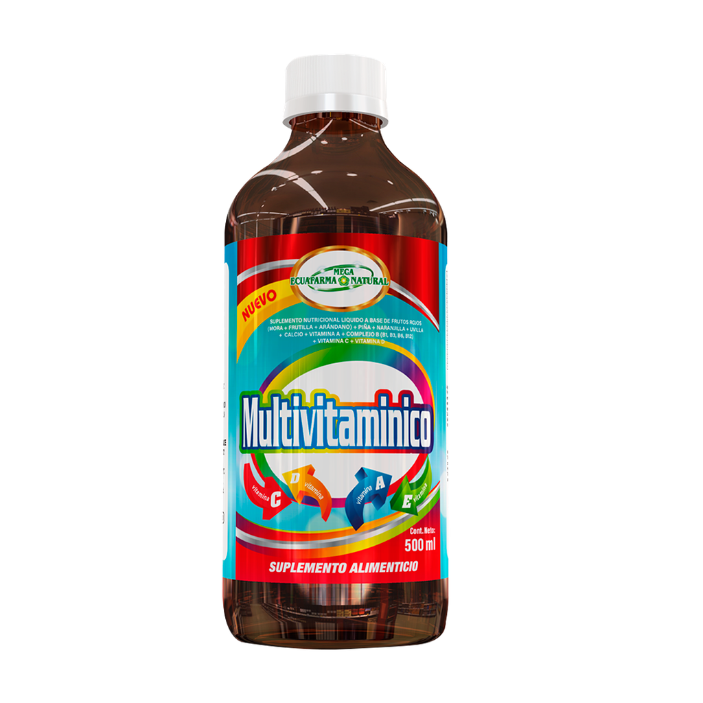 MULTIVITAMINICO SOLUCIÓN ORAL 500 ML MEGAECUAFARMA NATURAL