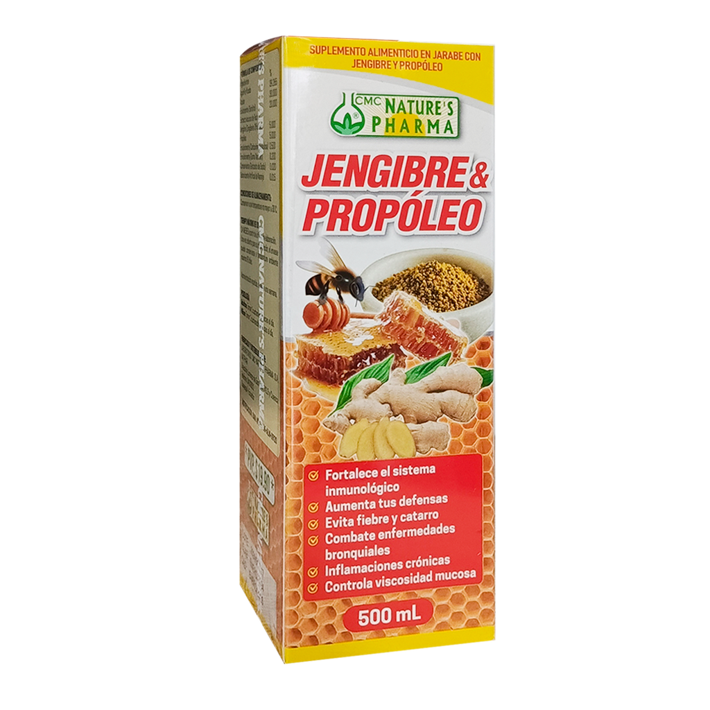 PROPOLEO + JENGIBRE JARABE 500 ML NATURES PHARMA