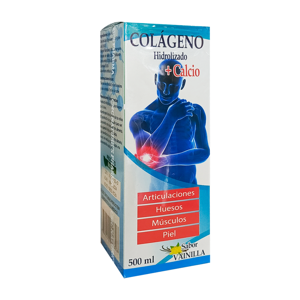 COLAGENO HIDROLIZADO + CALCIO JARABE 500ML NATURES PHARMA