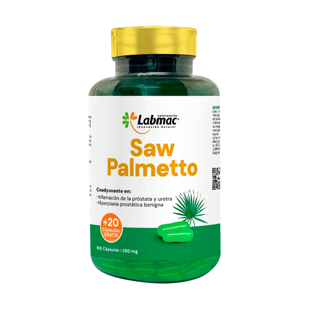 SAW PALMETTO 250MG CAPSULAS X100+20 LABMAC