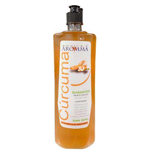 [8671] CÚRCUMA SHAMPOO NATURAL 750ML AROMMA