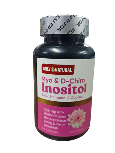 [8945] MYO & D-CHIRO INOSITOL CAPSULAS X100 ONLY NATURAL