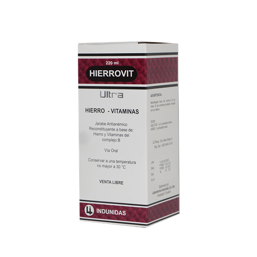 [581] HIERROVIT ULTRA JARABE 220 ML INDUNIDAS
