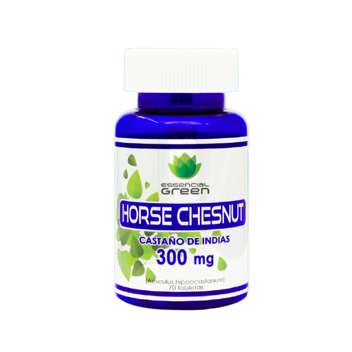[7461] HORSE CHESNUT 300MG TABLETAS X70 ESSENCIAL GREEN