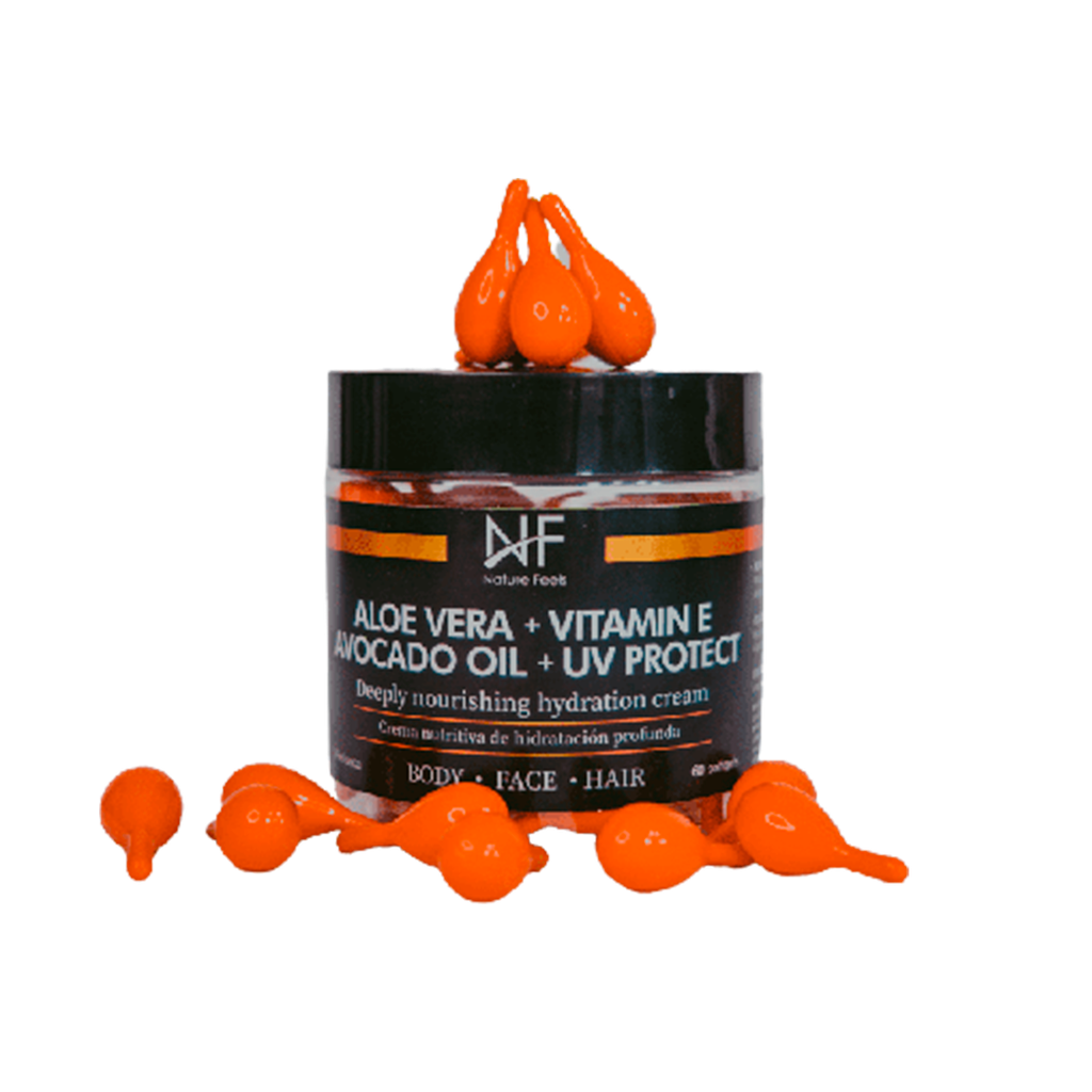 ALOE VERA + VITAMIN E AVOCADO OIL + UV PROTEC PERLAS X60 NATURE FEELS 