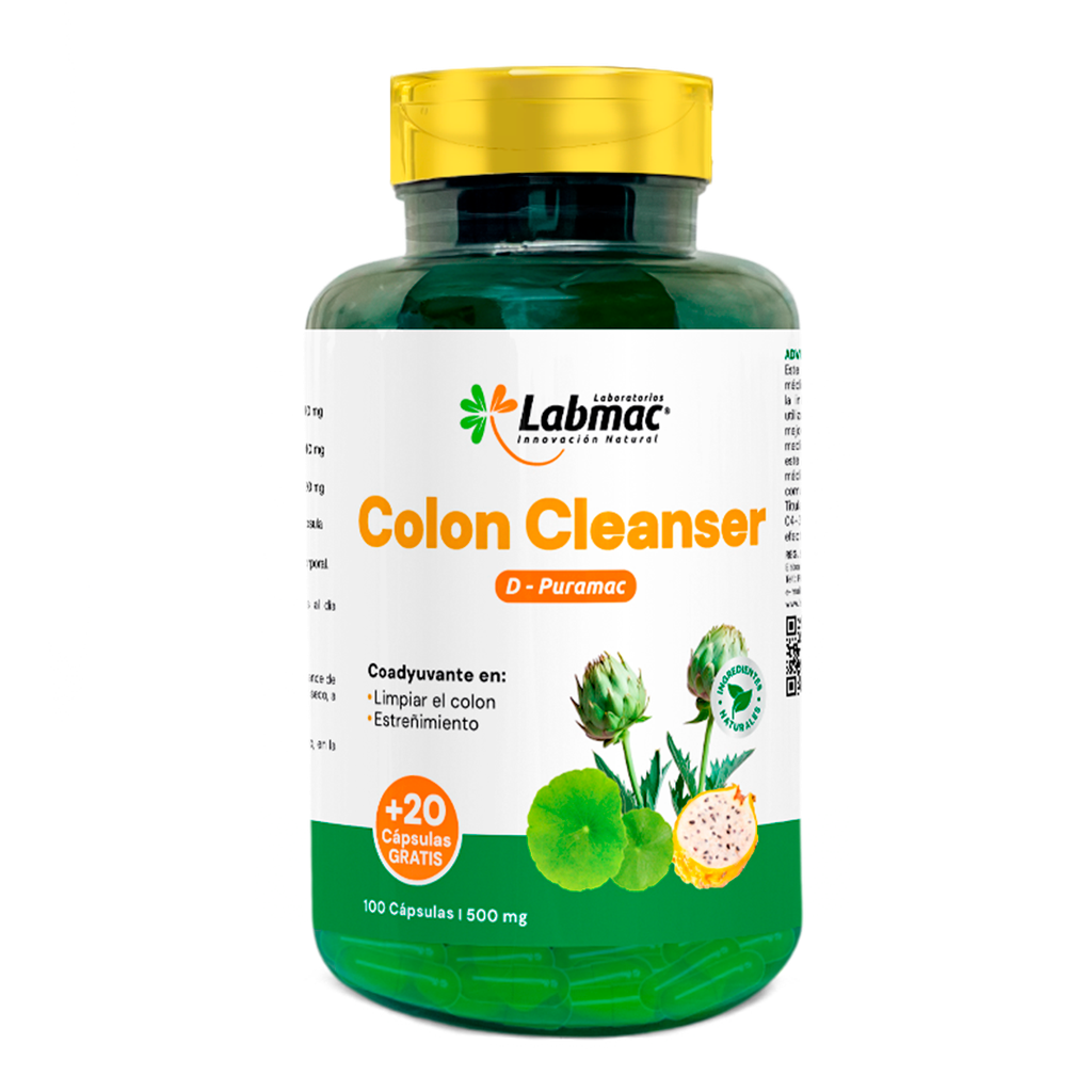 COLON CLEANSER 500MG TABLETAS X 100+20 LABMAC 
