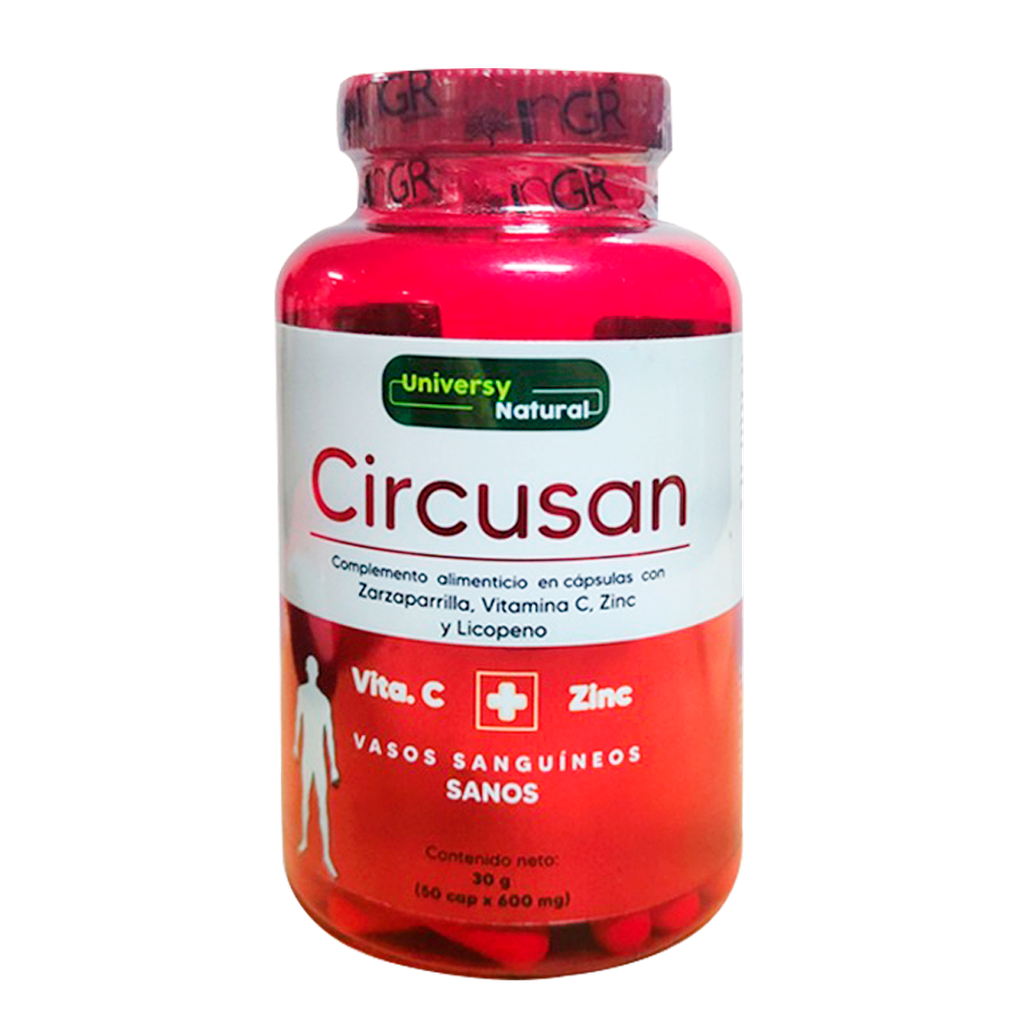 CIRCUSAN 600MG CAPSULAS X50 UNIVERSY NATURAL 