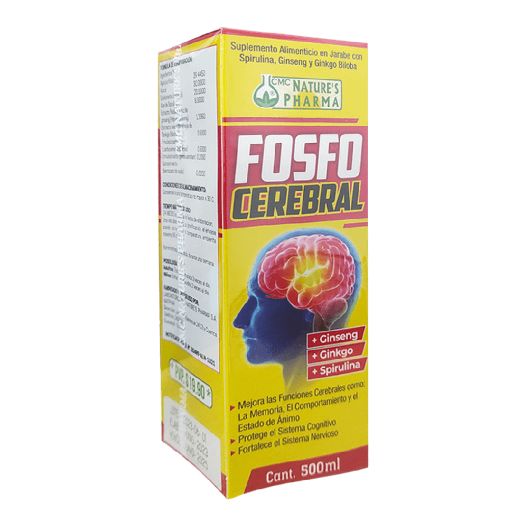 FOSFO CEREBRAL JARABE 500L NATURES PHARMA 