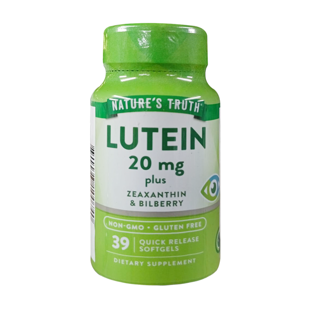 LUTEIN 20MG CAPSULAS BLANDAS X39 NATURES TRUTH