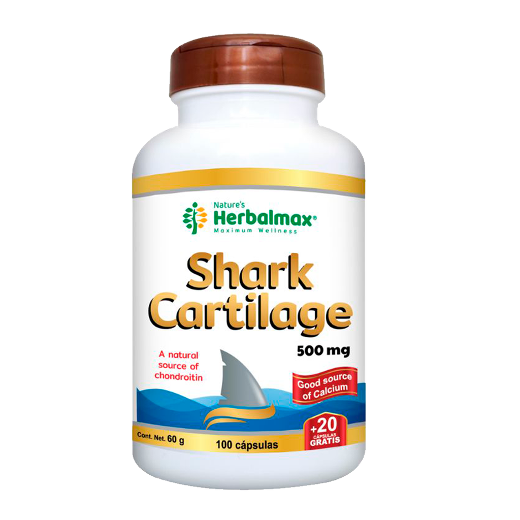 SHARK CARTILAGE 500MGM CAPSULAS X120 NATURES HERBALMAX