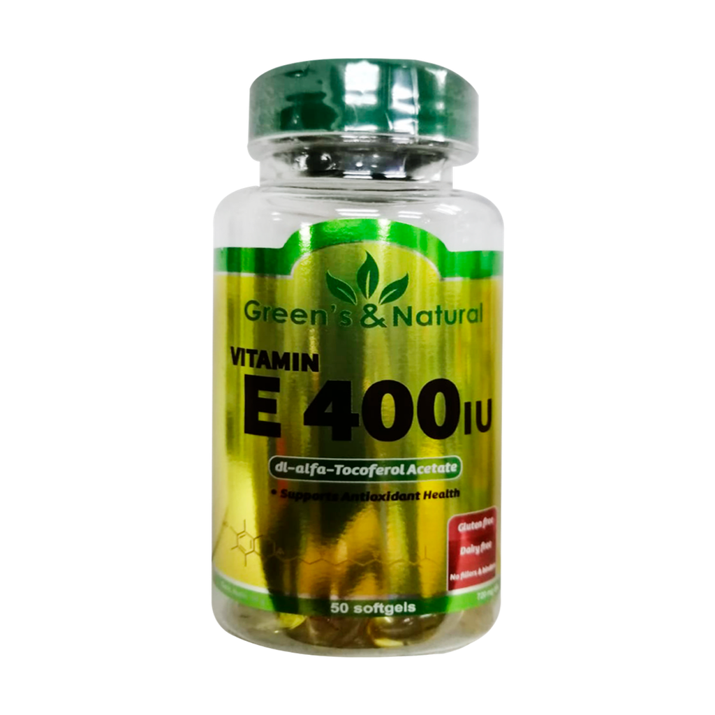 E400 IU VITAMIN  X50 SOFTGELS GREENS & NATURAL