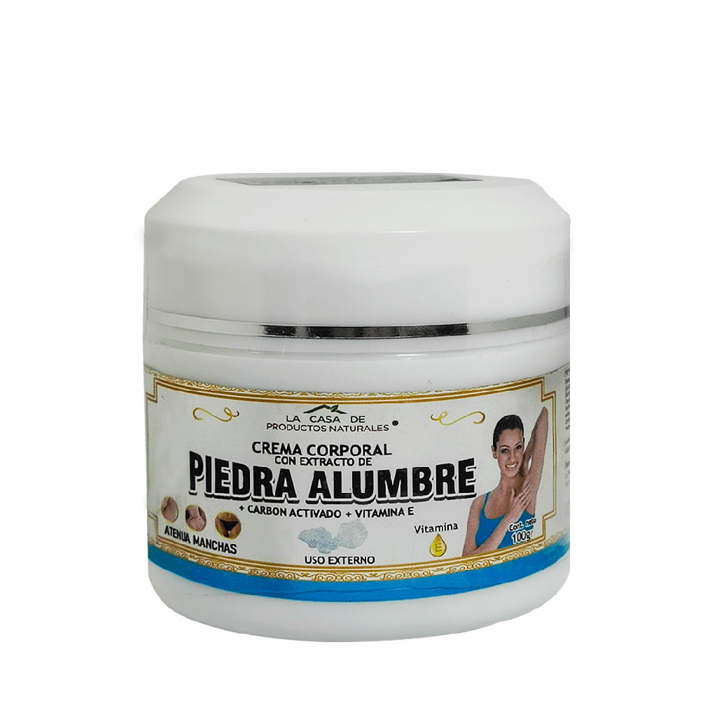 PIEDRA ALUMBRE CREMA CORPORAL 100G LA CASA DE PRODUCTOS NATURALES