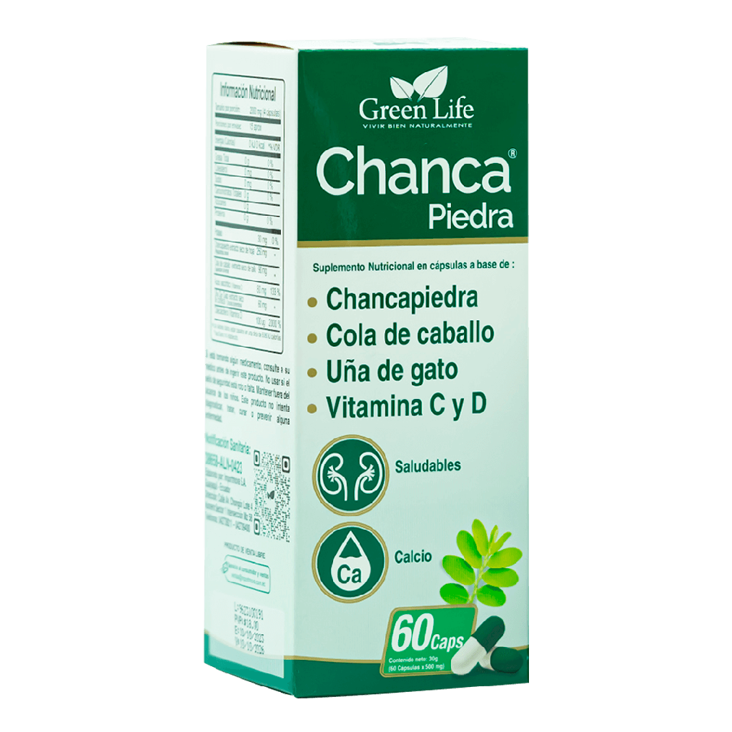 CHANCAPIEDRA CAPSULAS X60 GREEN LIFE