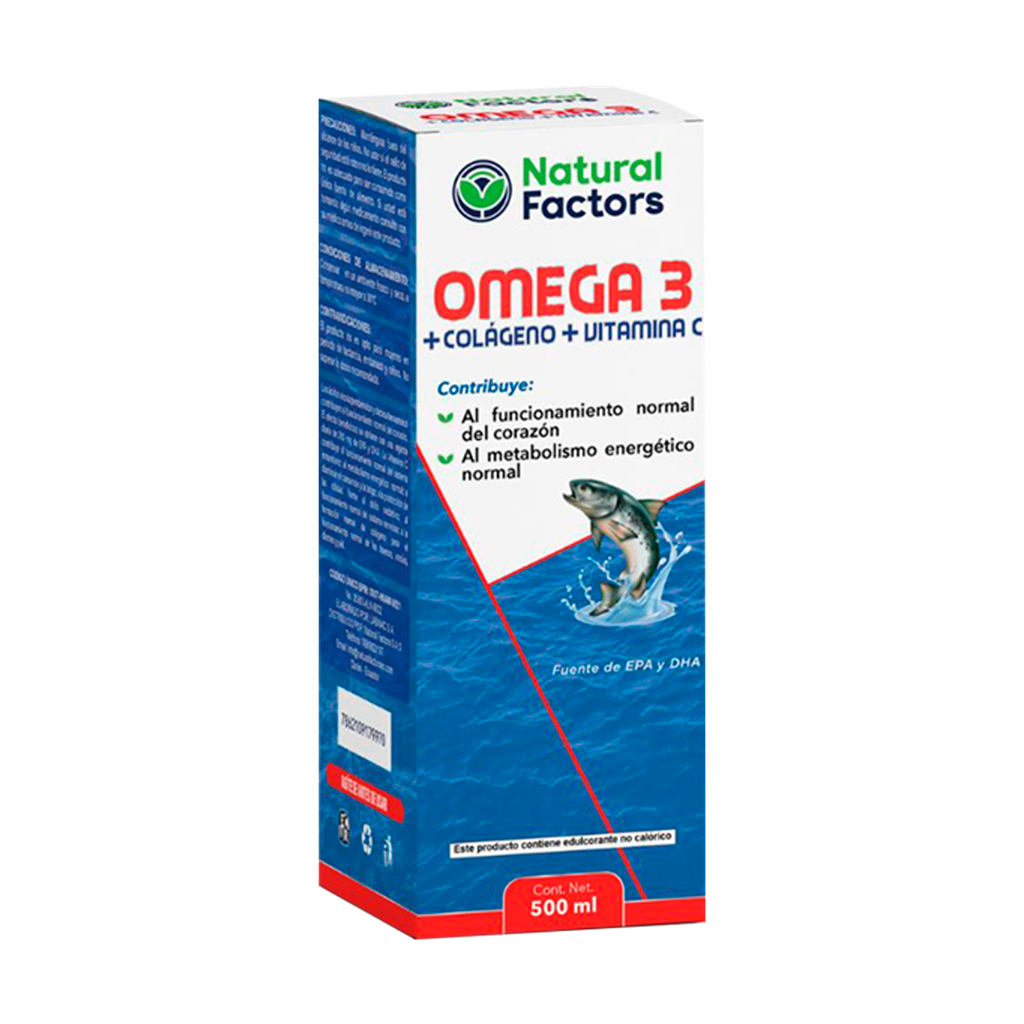 OMEGA 3 SOLUCION ORAL 500ML NATURAL FACTORS