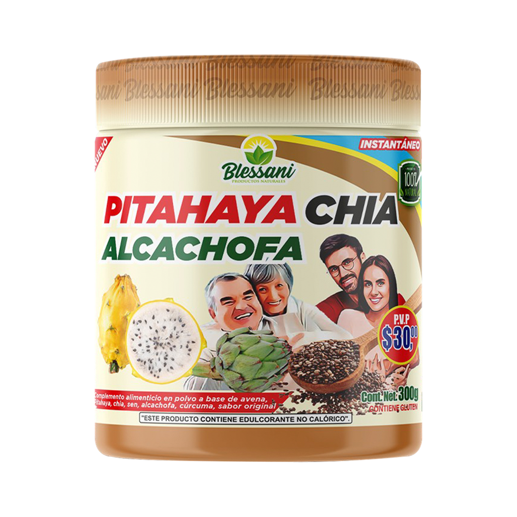 PITAHAYA CHIA ALCACHOFA FIBRA 300G BLESSANI