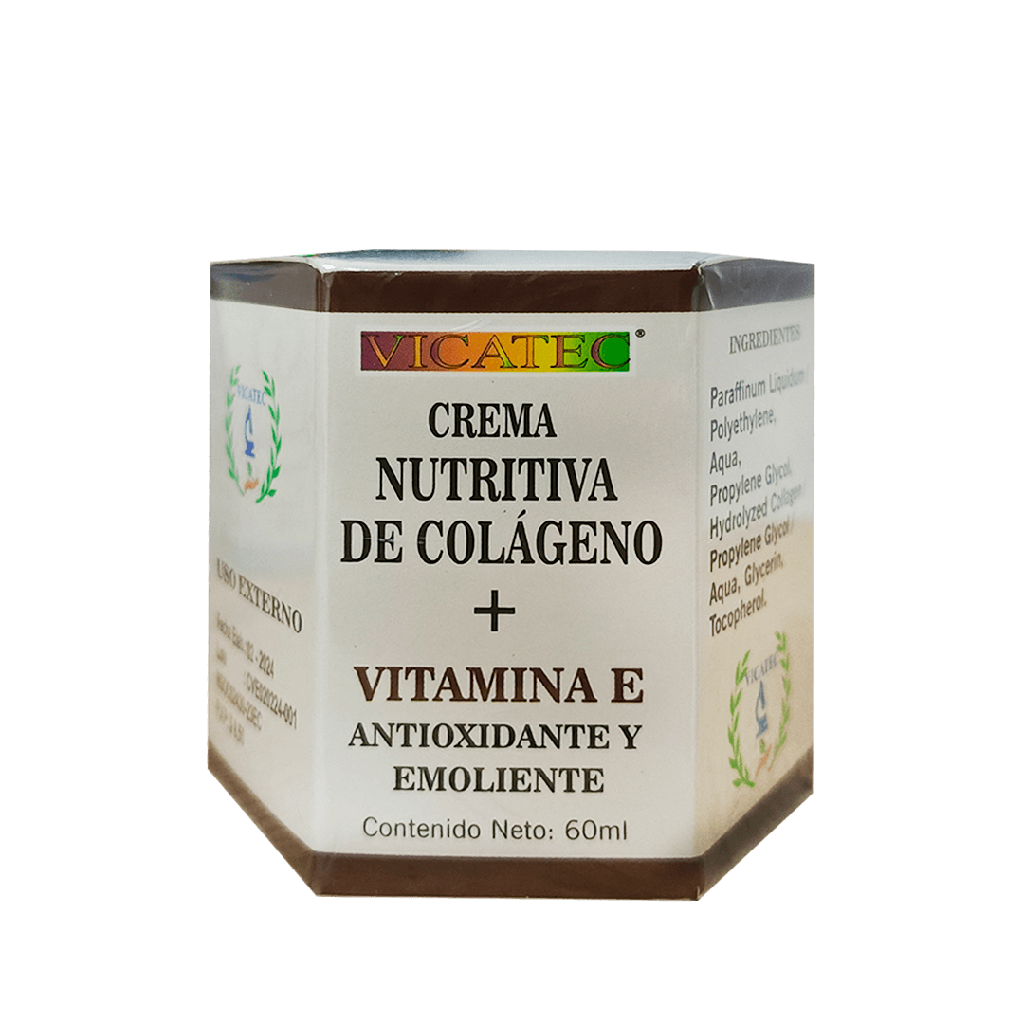 CREMA NUTRITIVA DE COLAGENO + VITAMINA E CREMA 60ML VICATEC