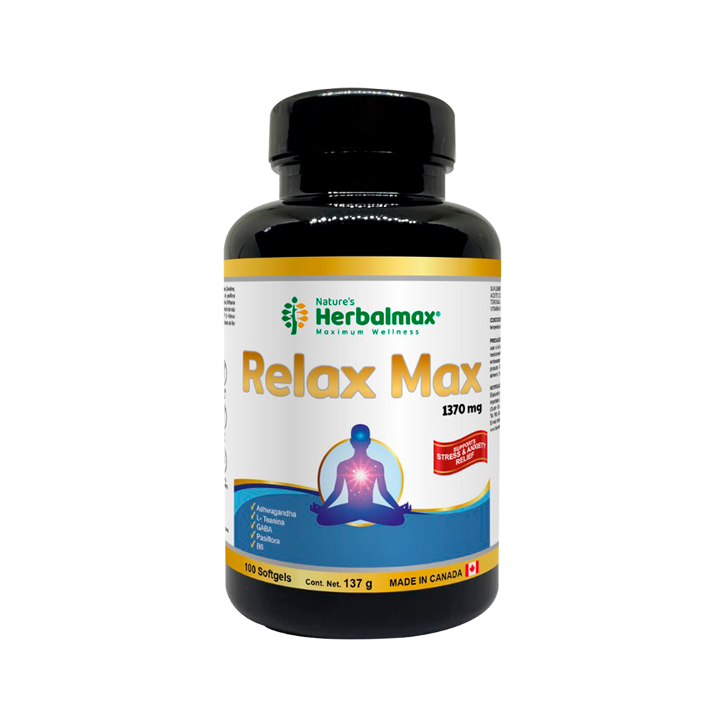 RELAX MAX 1370MG SOFTGELS X100 NATURES HERBALMAX