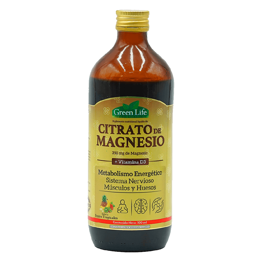 CITRATO DE MAGNESIO 350MG SOLUCION ORAL 500ML GREEN LIFE