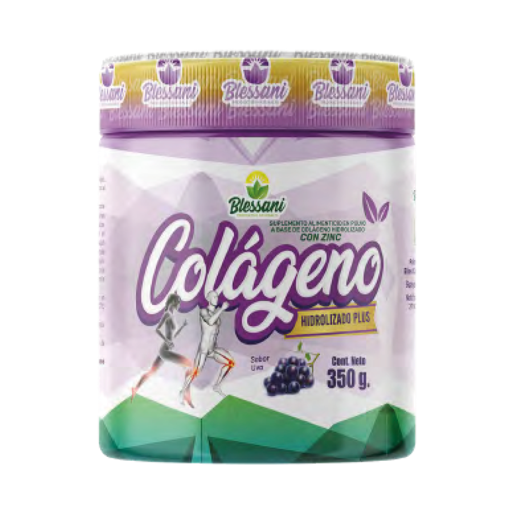 COLAGENO HIDROLIZADO SABOR UVA POLVO 300G BLESSANI