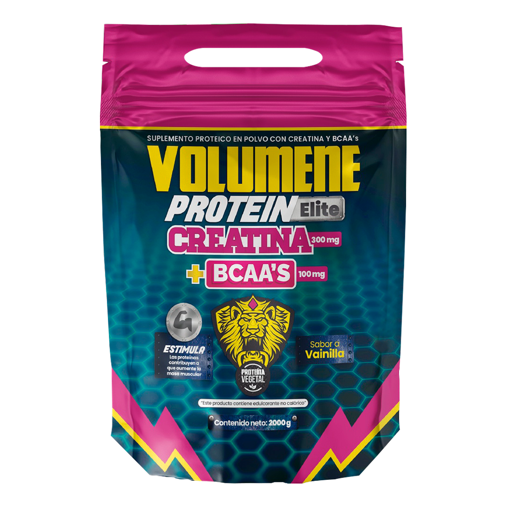 VOLUMENE PROTEIN ELITE CREATINA + BCAA´S POLVO 2KG ZAPHIRE