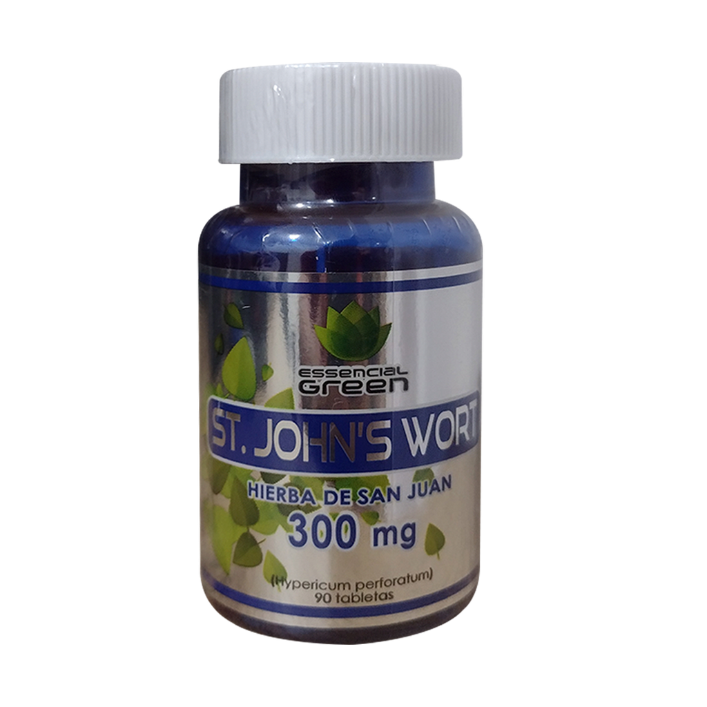 ST. JHONS WORD 300MG TABLETAS X90 ESSENCIAL GREEN