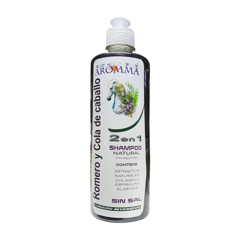 ROMERO Y COLA DE CABALLO SHAMPOO NATURAL 500ML AROMMA
