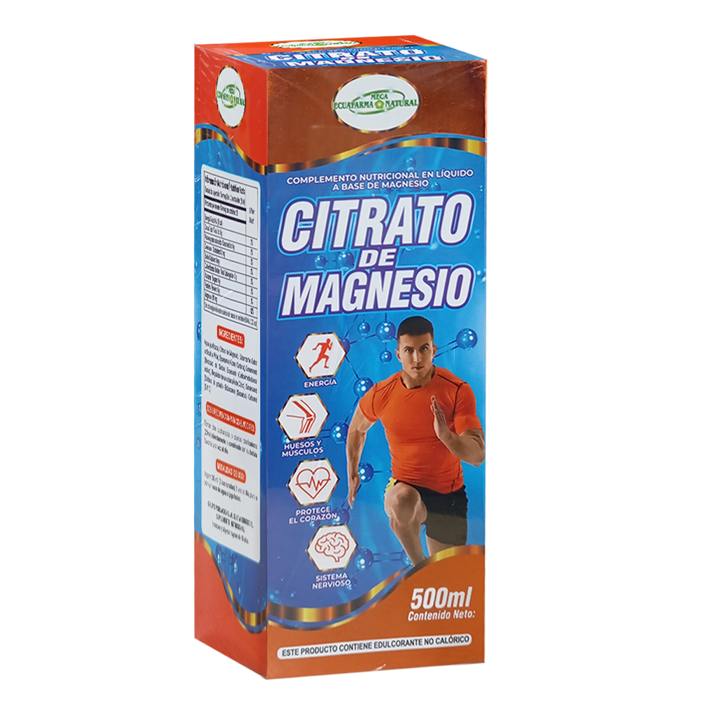 CITRATO DE MAGNESIO SOLUCIÓN ORAL 500 ML MEGAECUAFARMA NATURAL