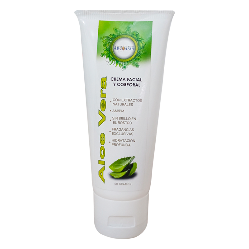 ALOE VERA CREMA FACIAL Y CORPORAL 50GR AROMMA
