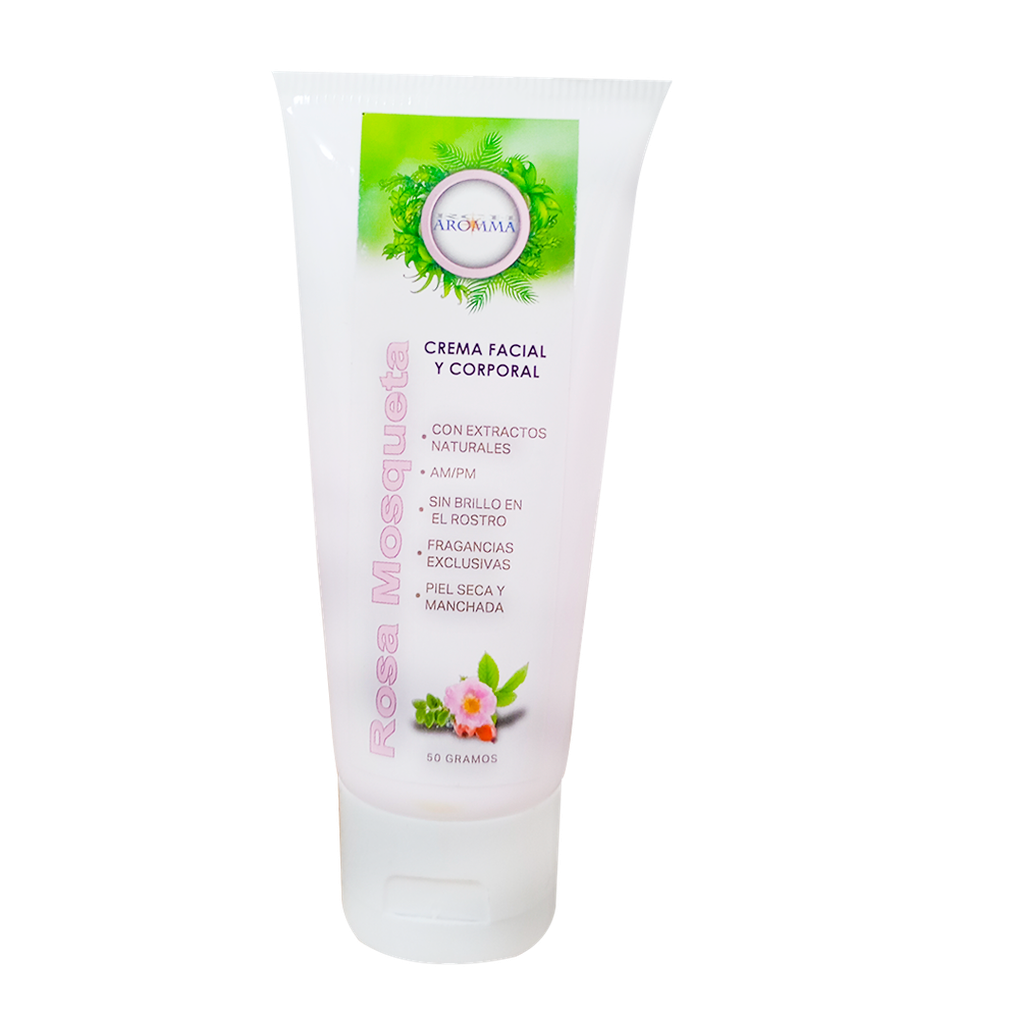 ROSA MOSQUETA CREMA FACIAL Y CORPORAL 50GR AROMMA